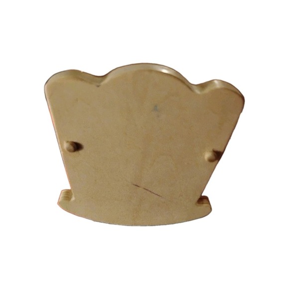 Pink Wooden Cradle Dollhouse Furniture Nursery Rocking Crib Bed  miniature Heart - Picture 5 of 7